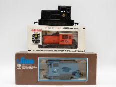 Three 0 gauge diesel locomotives,