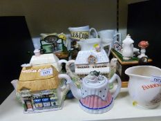 A collection of brewery related jugs including Famous Grouse, George Gale & Co, Bass,