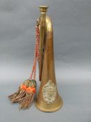 An Argyll & Sutherland Highlanders brass and copper bugle