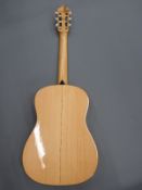 Excelsior acoustic guitar c1970's, the spruce top with decorative inlay to sound hole,