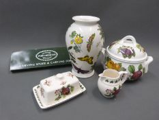 Four pieces of Portmeirion including Pomona and Botanic Garden