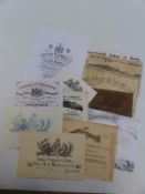 A quantity of reproduction gun labels including James Purdey & Sons, Stephen Grant & Joseph Long,