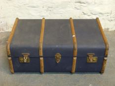 An ash bound trunk W83cm,
