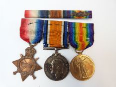 WWI medal trio awarded to SE 2965 A Sjt C Fowler AVC,