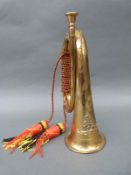 A Royal Artillery brass military bugle