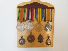 WWI medal pair awarded to 3449 Pte A W Cox Monmouth Regiment,