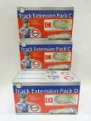 Five Bachmann Underground Ernie Track Extension Packs two B, two C and one D, all in original boxes.