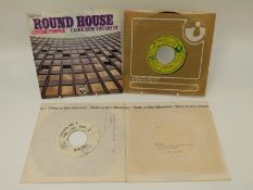 Two German issue singles Dimplicity by Triumvirat demo on Harvest (writing on label) and Listen