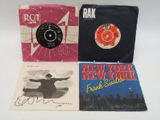 Approximately 200 singles from the 60s to 2011 including an orange vinyl Ed Sheeran 'The A Team'