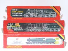 Three Hornby 00 gauge locomotives 4-6-0 GWR Hall Class Kneller Hall 5934,