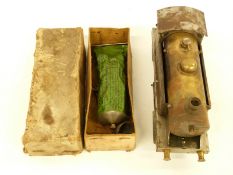 Bowman 0 gauge live steam 0-4-0 tank locomotive with accessories including tube of original