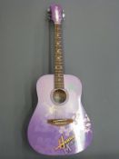 Washburn Hannah Montana Disney 3/4 size guitar, model no HMD A34, serial no BC08072475,