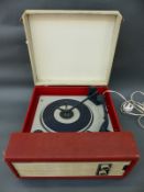 A portable 1960s Fidelity record player