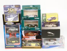Ten mainly Corgi diecast model vehicles and vehicle sets including James Bond 007 Goldfinger set