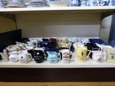 Approximately 44 whisky and other advertising jugs including Tobermory, Lockes, Mackenzie,
