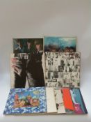 The Rolling Stones nine albums including Sticky Fingers, Exile (no postcards), Buttons (unboxed),