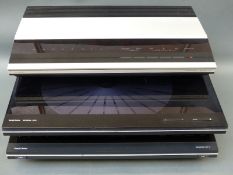 Bang and Olufsen complete sound system comprising turntable, CD player, amplifiers, speakers,