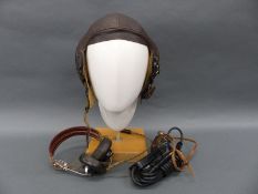 Type A-11 flying hat marked Army Air Forces,