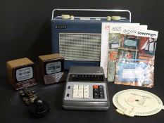 A collection of c1970s collectable electronic-related items,
