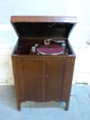 A free standing Golden Melody wind up gramophone with 'Superb' to the pick up diaphragm