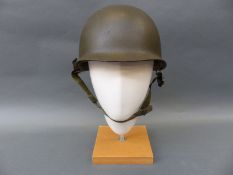 WWII US Army M1 steel helmet