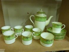 Coalport coffee set with retailer's mark for Townsend Newcastle-on-Tyne