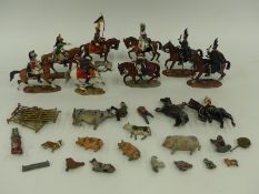 Eight Del Prado cavalry figures together with 20 lead figures,