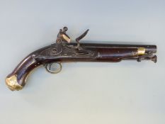 New Land Pattern flintlock hammer action pistol with Tower and GR cypher to the lock,