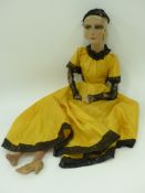 1930s boudoir doll in period costume,