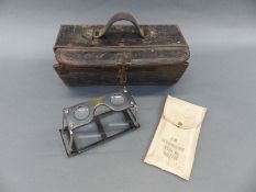 WWII Air Ministry motorcycle or similar tool box stamped 1940 together with an Air Ministry