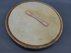 A bodhran, 46cm goatskin,