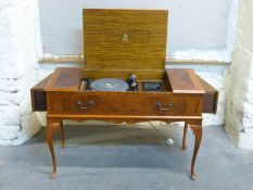 Garrard SP25 mk IV record deck in a retro Dynatron radiogram with pull out speakers and original
