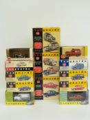 Thirteen Vanguards 1:43 scale diecast model cars, vans and sets including RAC, Whitbread,