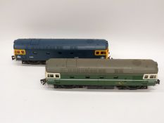 Two Lima 0 gauge class 33 diesel locomotives