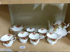 Royal Albert Old County Roses tea set,