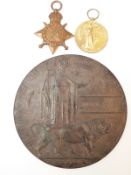 WWI medal pair comprising 1914-1915 Star and Victory Medal awarded to S-5180 Pte W Fowler Rifle