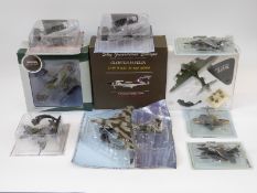 Ten Oxford Aviation, Atlas Editions, Sky Guardians and similar diecast model military aeroplanes,