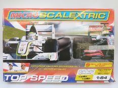 Micro Scalextric Top Speed G1060 model racing set,