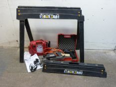 A collection of various DIY tools comprising a pair of 'work horses' by ZAG,