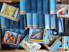 Sixty-four Matchbox Skybusters diecast model aircraft,