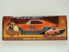 Joyride 1:18 scale diecast model The Dukes of Hazzard General Lee car, in original box.