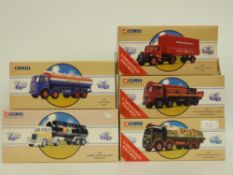 Five Corgi Classics Road Transport diecast model commercial vehicles Regent Foden Tanker 97970,