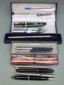 A Waterman's fountain pen with 14ct gold nib, Conway Stewart 15, Parker pens,