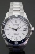 Christopher Ward Trident COSC 600 gentleman's automatic diver's wristwatch ref c60-42 with date