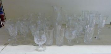 A quantity of cut crystal glassware