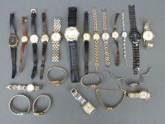 Twenty-one various ladies and gentlemen's wristwatches including Bulova, Smiths, Empire Seiko, MuDu,