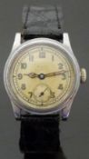 Mappin gentleman's wristwatch with inset subsidiary seconds dial, Arabic numerals, luminous hands,