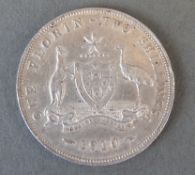 1910 Australian one florin,