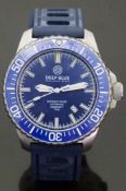 Deep Blue Daynight Diver T100 gentleman's diver's wristwatch ref.