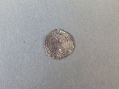 Hammered long cross penny thought to be Henry VII facing bust open crown, Canterbury Mint,